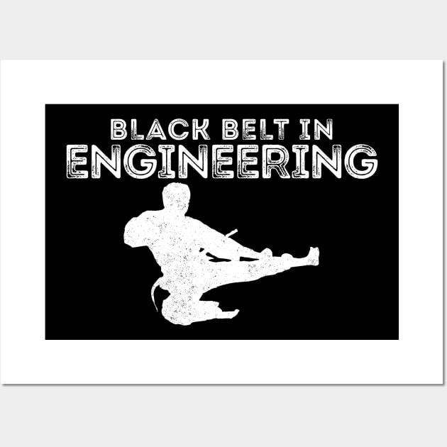 BLACK BELT IN ENGINEERING Wall Art by giovanniiiii